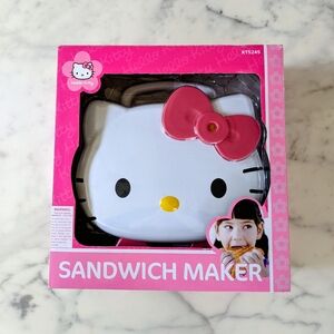 NWT. Sanrio Hello Kitty KT5245 Panini Sandwich Maker With Nonstick Surface.